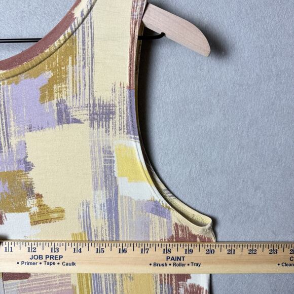 LOGO Lori Goldsein Sleeveless Maxi Dress Multicolor Womens US size M - Picture 7 of 8